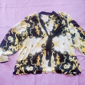 New look, Gold+Black+White, Size 3x